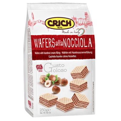 Wafers with hazelnut cream filling 250 g CRICH