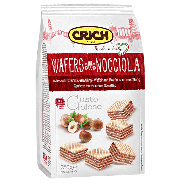 Wafers with hazelnut cream filling 250 g CRICH