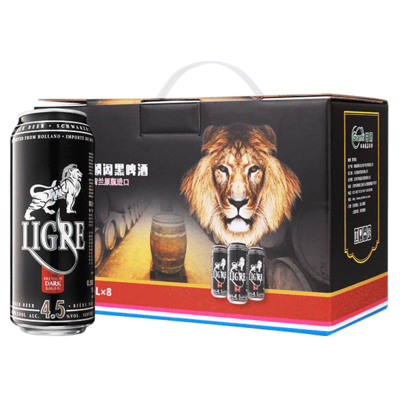 麟阁黑啤酒（4.5%）礼盒500ML*8IFTPACK