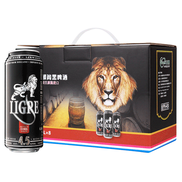 麟阁黑啤酒（4.5%）礼盒500ML*8IFTPACK