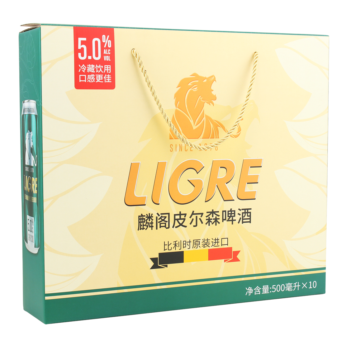 麟阁皮尔森啤酒礼盒500ml10